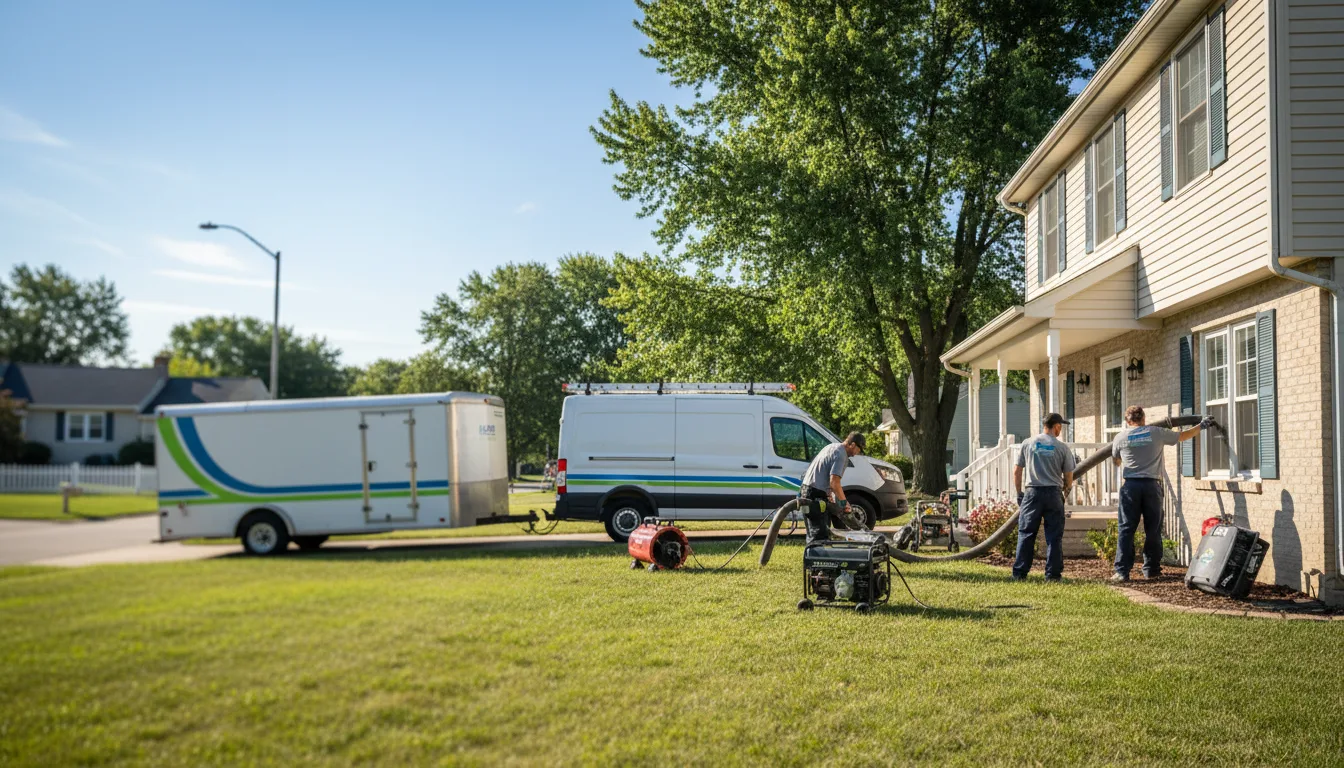 Flooded Basement Restoration And Cleanup With Repair in Mill Shoals, IL near me